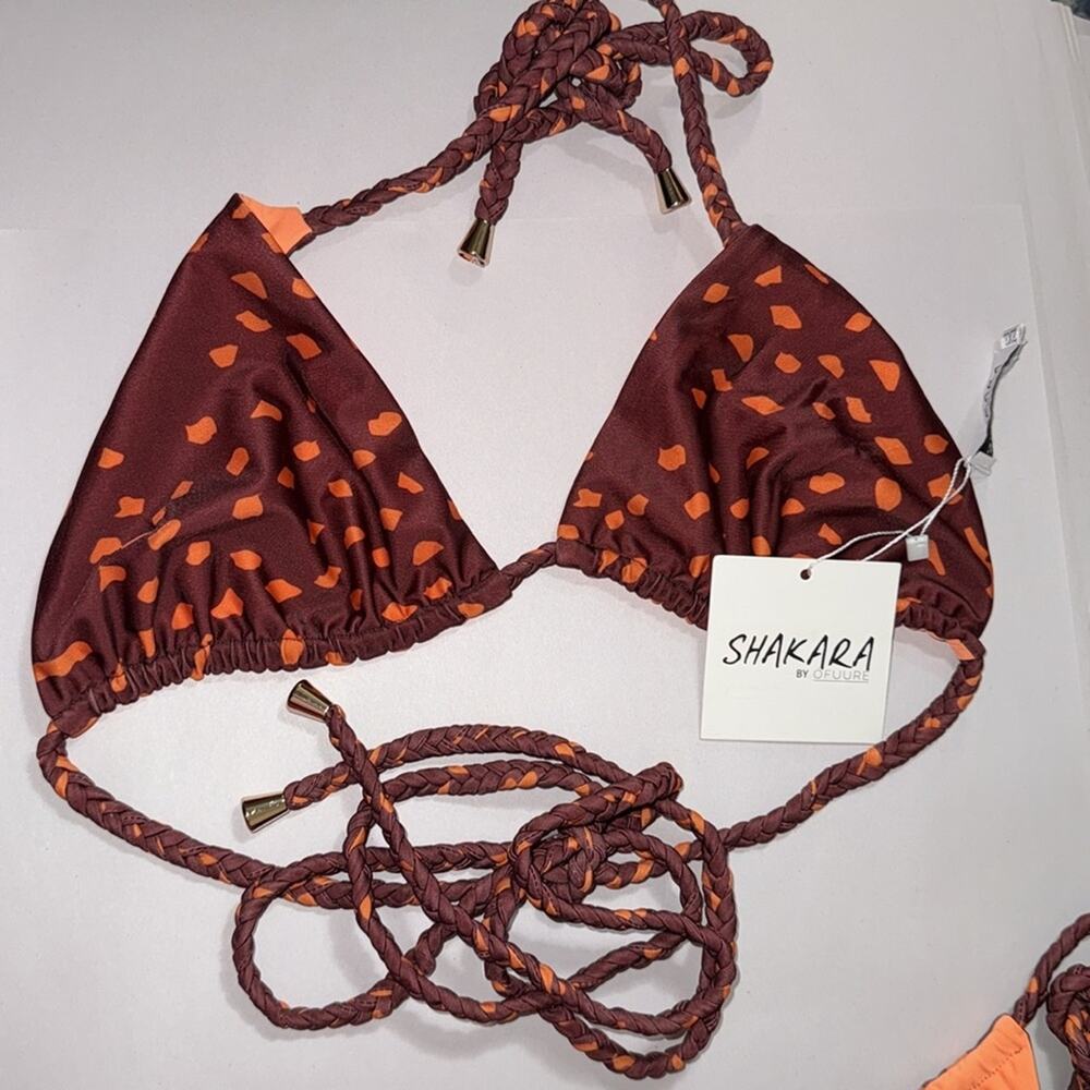 Shakara by ofuure nwt plus size reversible strappy cheeky bikini - Picture 4 of 14